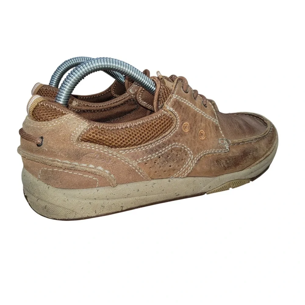 Clarks 1825 Armada Men's Brown Leather Casual Boat Shoes Size 8 M